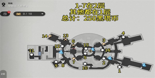 崩坏星穹铁道黑塔空间站宝箱收集攻略一览  黑塔空间站宝箱位置收集路线图文攻略图片2