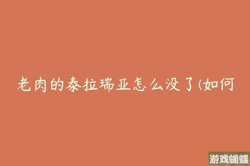 老肉的泰拉瑞亚怎么没了(如何解决泰拉瑞亚游戏消失的问题)